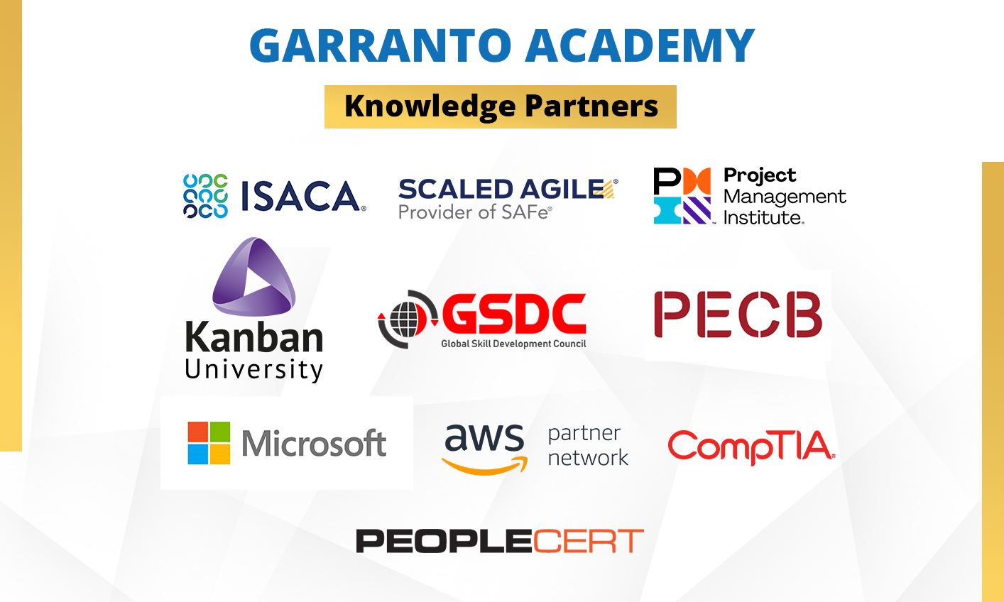 Garronto Academy Knoledge Partner Flyer